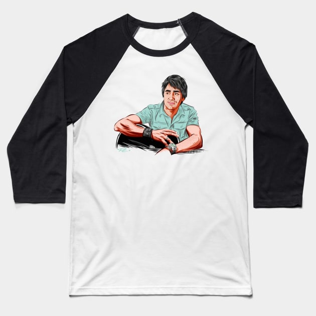 Steve Azar - An illustration by Paul Cemmick Baseball T-Shirt by PLAYDIGITAL2020